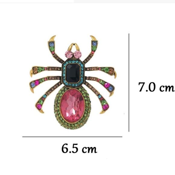 🕷️ Betsey Johnson stunning colorful spider brooch 🕷️ - Picture 3 of 4